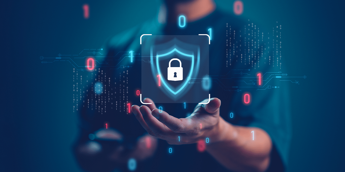 pessoa-segurando-simbolo-holografico-de-seguranca